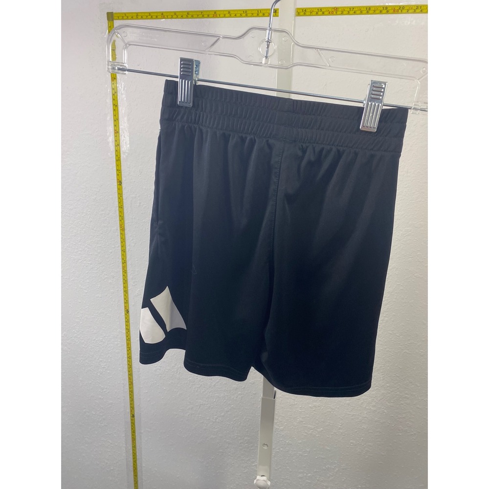 Adidas Mens Black Athletic Basketball Shorts Graphic‎ Logo Size Small S